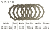 Комплект дисков сцепления VESRAH VC-160
