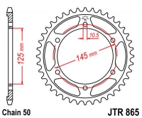 Звезда задняя DCR 865.45