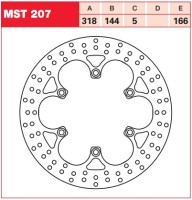 Тормозной диск TRW MST207