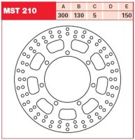 Тормозной диск TRW MST210