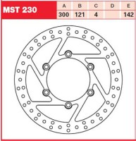 Тормозной диск TRW MST230