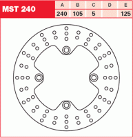 Тормозной диск TRW MST240