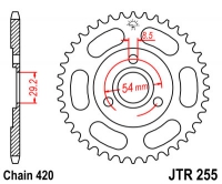 Звезда задняя JT SPROCKETS JTR255