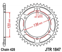 Звезда задняя JT SPROCKETS JTR1847 57 зубьев