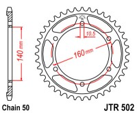 Звезда задняя JT SPROCKETS JTR502