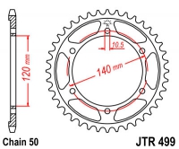 Звезда задняя JT SPROCKETS JTR499