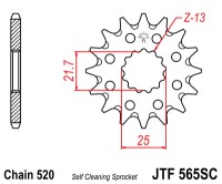 Звезда передняя JT SPROCKETS JTF565SC