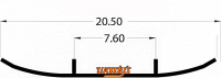 Коньки WOODY'S для снегоходов Skandic SWT/WT ELX3-8350 длина 4