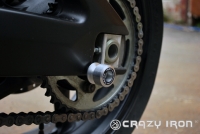 Слайдеры на маятник CRAZY IRON для Ducati/Honda/Suzuki (диам 8 мм) алюминиевые