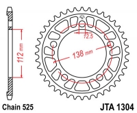 Звезда задняя JT SPROCKETS JTA1304