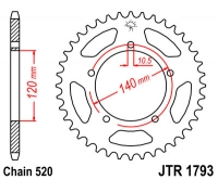 Звезда задняя JT SPROCKETS JTR1793