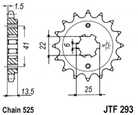Звезда передняя JT SPROCKETS JTF293 14 зубьев