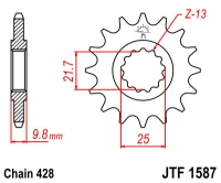 Звезда передняя JT SPROCKETS JTF1587 20 зубьев