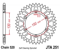 Звезда задняя JT SPROCKETS JTA251 51 зуб