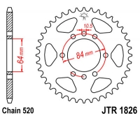 Звезда задняя JT SPROCKETS JTR1826 35 зубьев