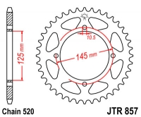 Звезда задняя JT SPROCKETS JTR857 42 зуба