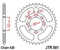 Звезда задняя JT SPROCKETS JTR801 45 зубьев