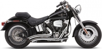 Выхлопная система COBRA Speedster Short Swept для Harley-Davidson Heritage/Softail (12-14) 6225B - Черный