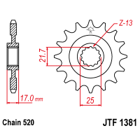 Звезда передняя JT SPROCKETS JTF1381 15 зубьев