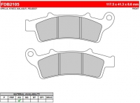 Тормозные колодки FERODO FDB2105EF