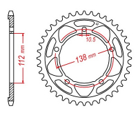 Звезда задняя JT SPROCKETS JTR1877 41 зуб