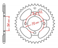 Звезда задняя JT SPROCKETS JTR211 41 зуб