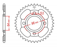 Звезда задняя JT SPROCKETS JTR218