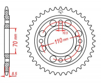Звезда задняя JT SPROCKETS JTR247 36 зубьев
