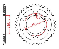 Звезда задняя JT SPROCKETS JTR305 46 зубьев